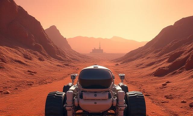 Experiencia de realidad virtual interactiva de la superficie de Marte